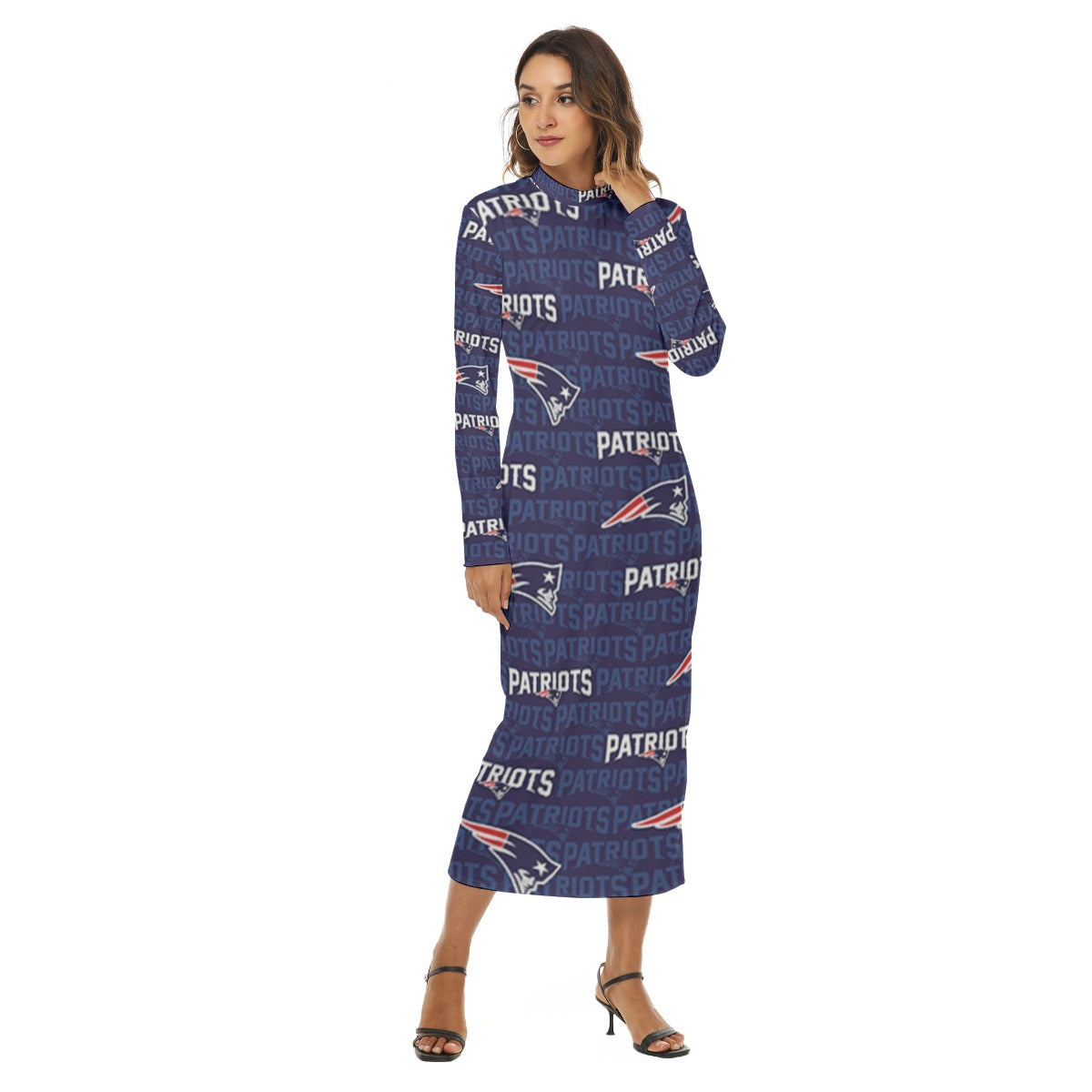 New England Football Game Day All-Over Print Women's Hip Dress