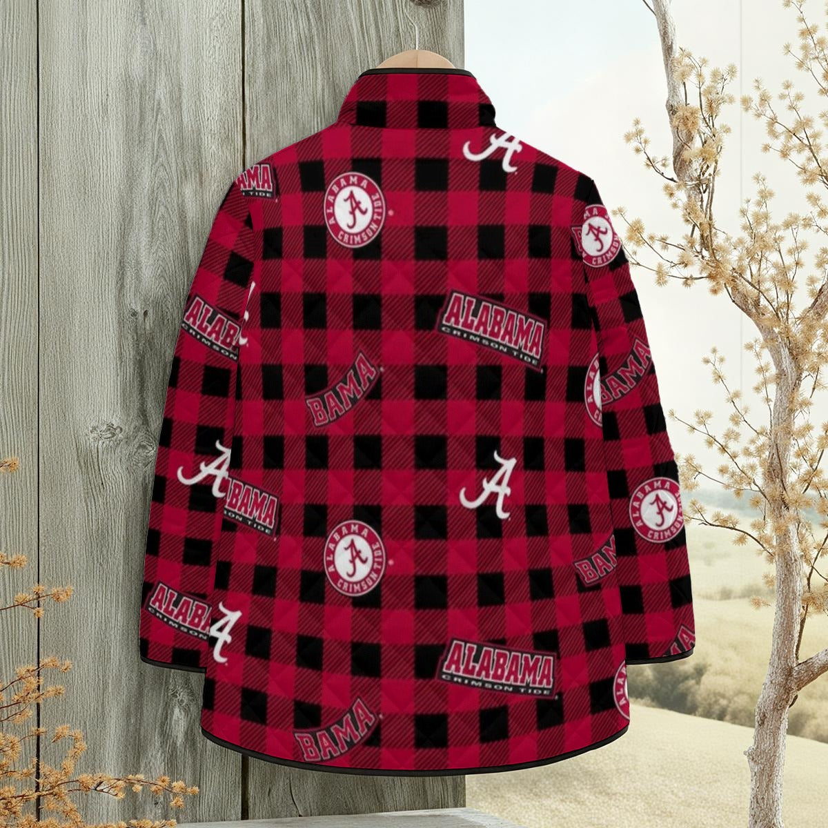Alabama - Crimson Tide Women's Quilted Jacket with Side Slits