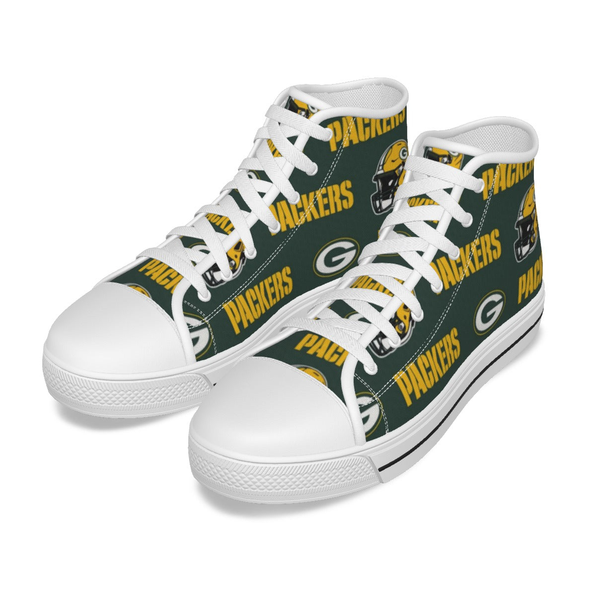 Green Bay Football Game Day Men's Canvas Shoes
