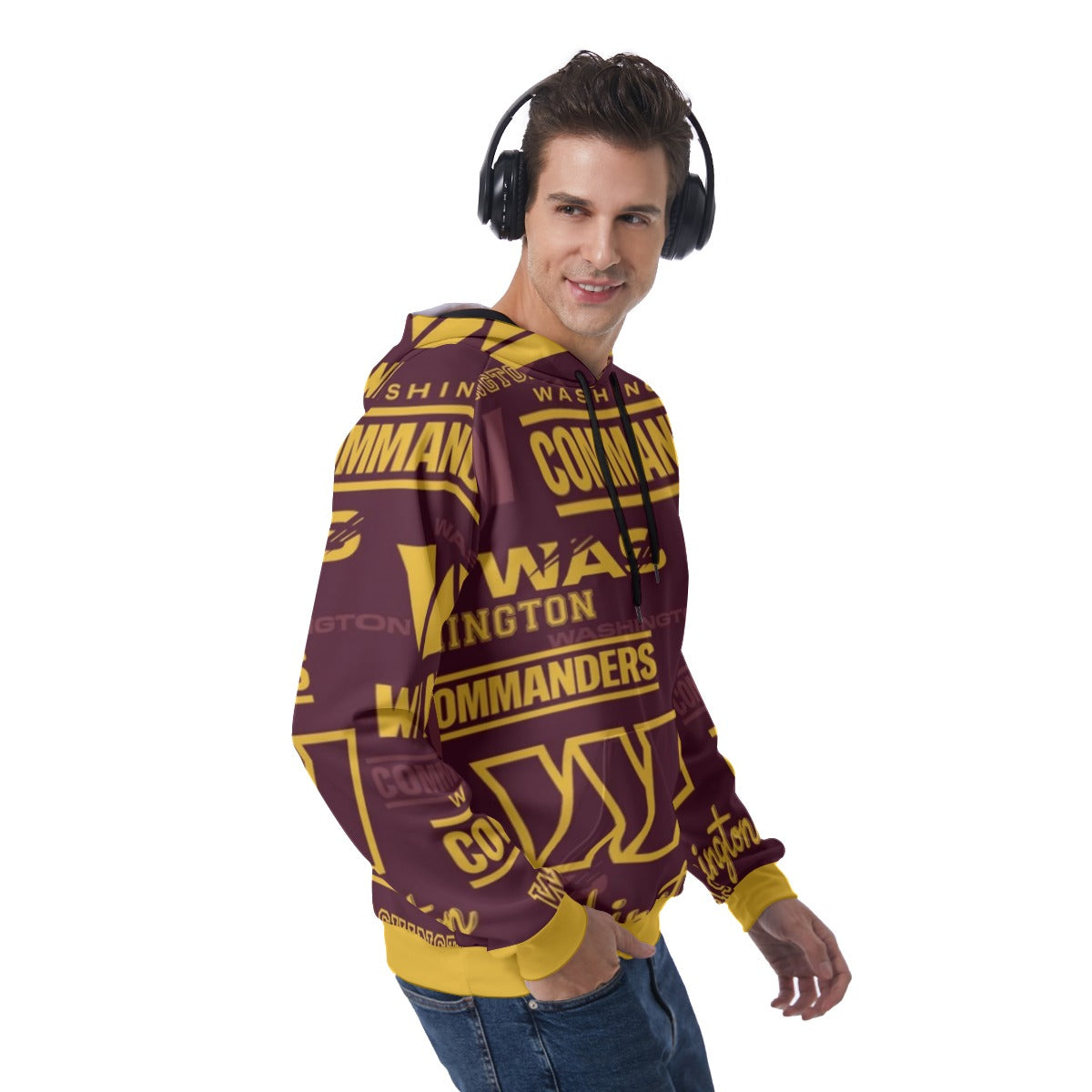 Washington Commanders Men's Raglan Pullover Hoodie