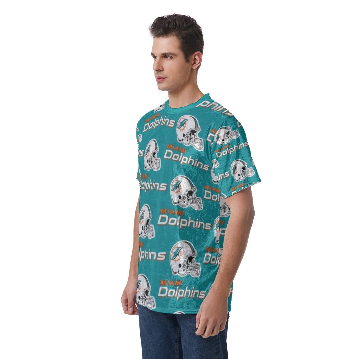 Miami Football Game Day All-Over Print Men's T-Shirt | Velvet