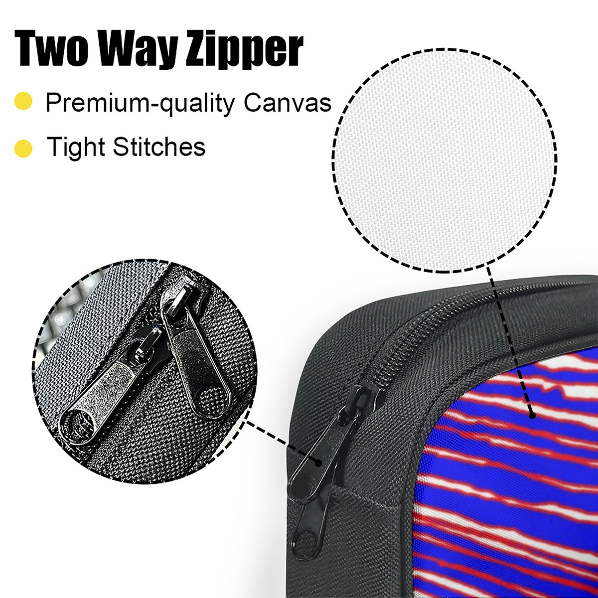 Buffalo Bills Zubaz Simple Canvas Storage Bag Single Printing