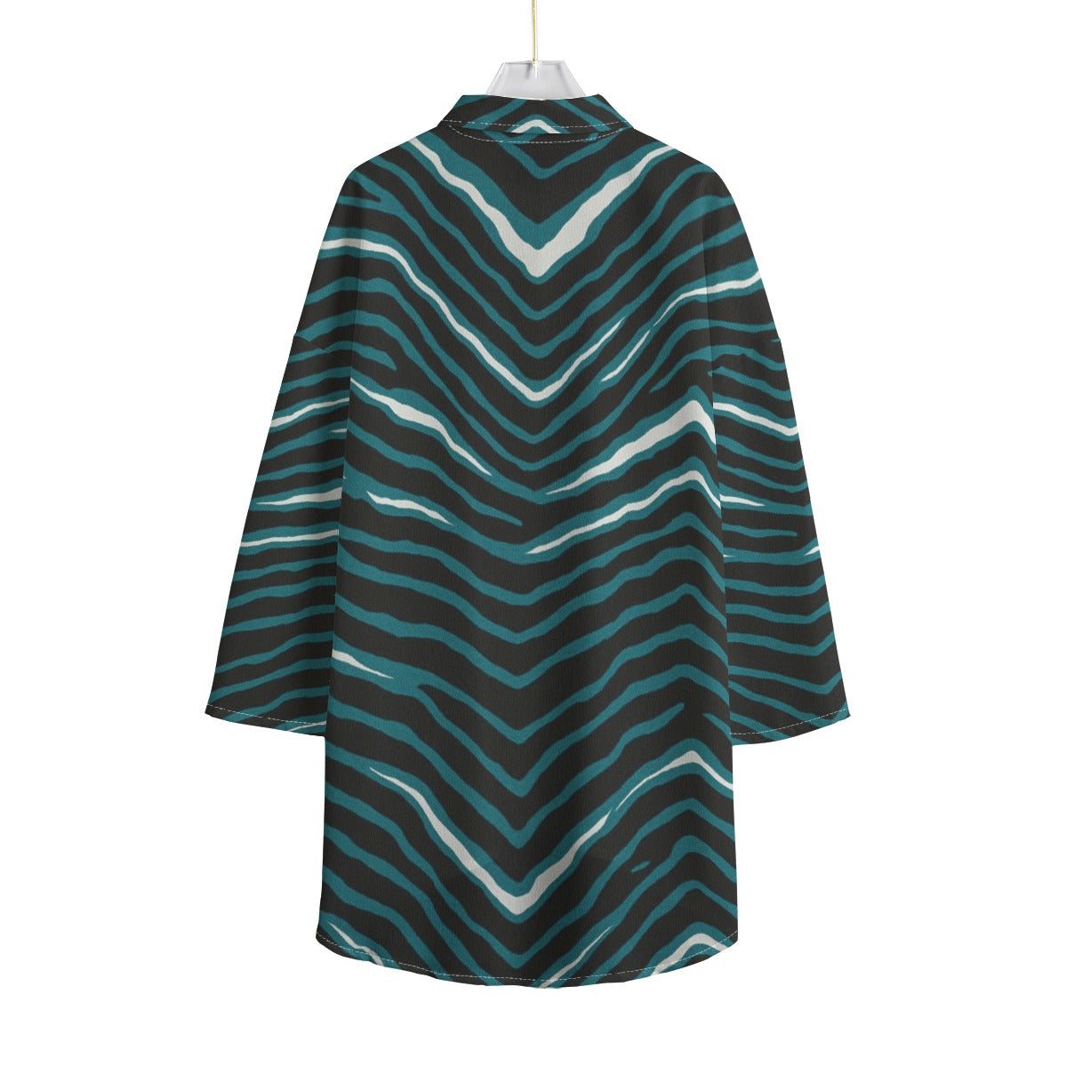 Philadelphia Football Game Day All-Over Print Women's Chiffon Shirt With Elbow Sleeve