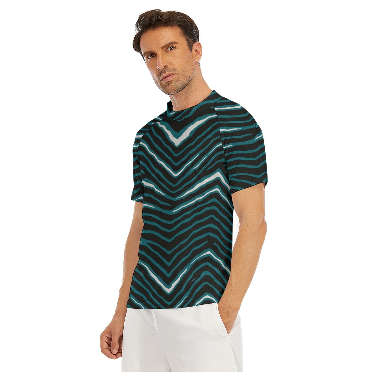 Philadelphia Football Game Day All-Over Print Men's Tight Surf Clothing With Half Sleeves