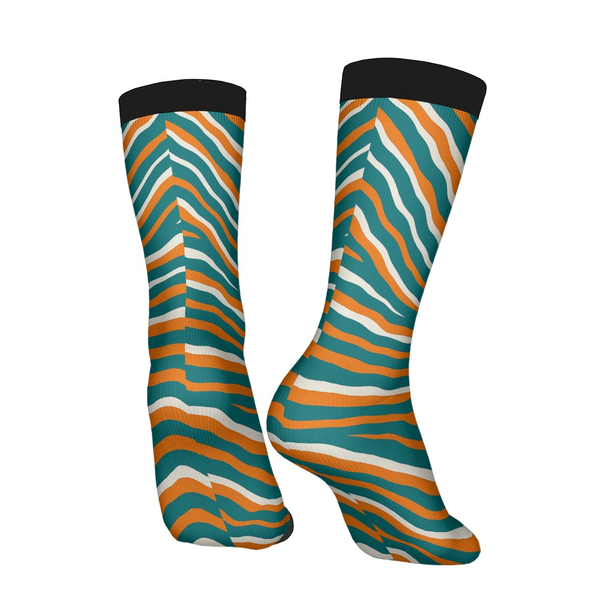 Miami Football Game Day Contrast Color Socks For the USA