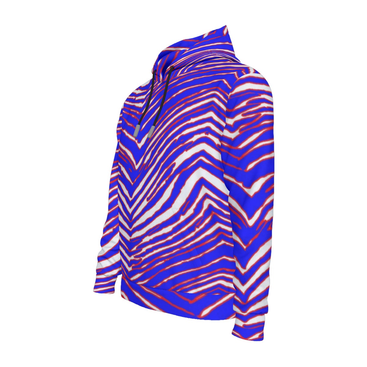 Buffalo Bills Zubaz Men's Thicken Pullover Hoodie With Inner Hood