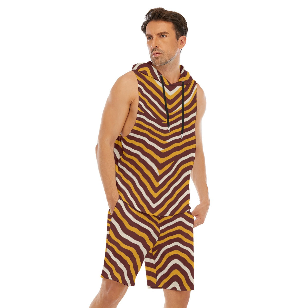 Washington Commanders Men's Sleeveless Vest And Shorts Set