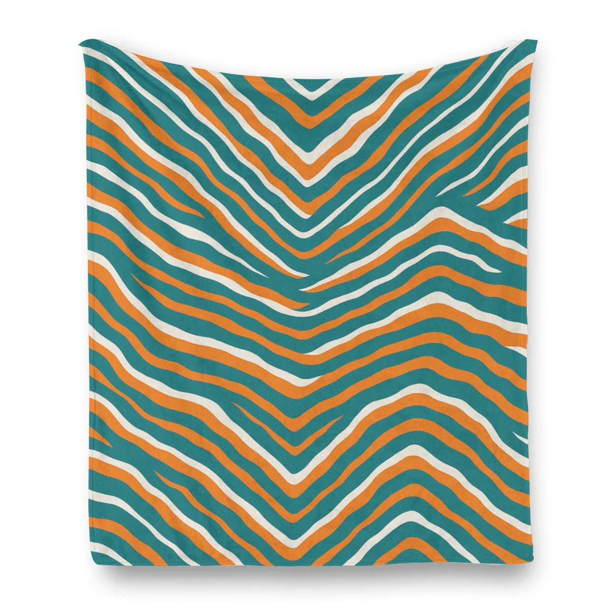 Miami Football Game Day Single-Side Printing Flannel Blanket