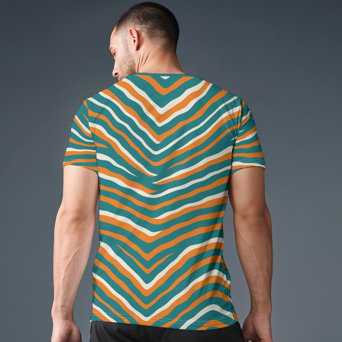 Miami Football Game Day All-Over Print Men's O-Neck Sports T-Shirt