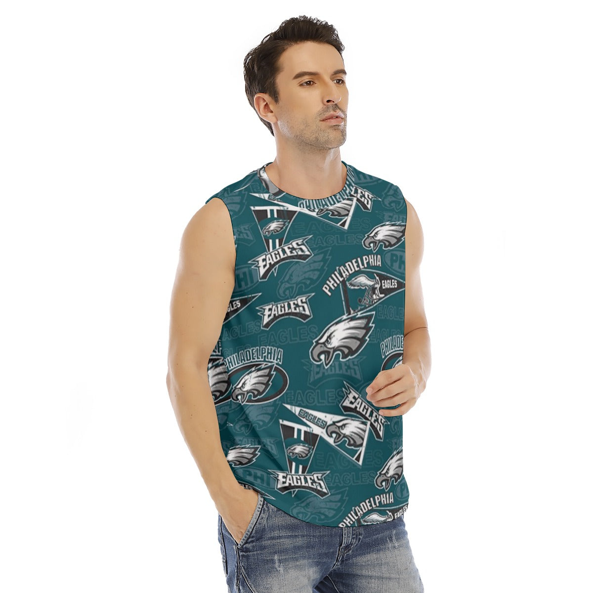 Philadelphia Football Game Day All-Over Print Men's O-neck Tank Top