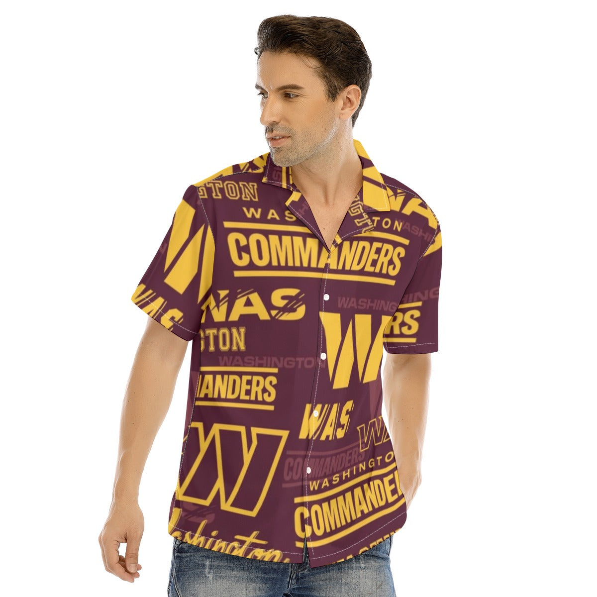 Washington Commanders Man's Short Sleeves Shirt