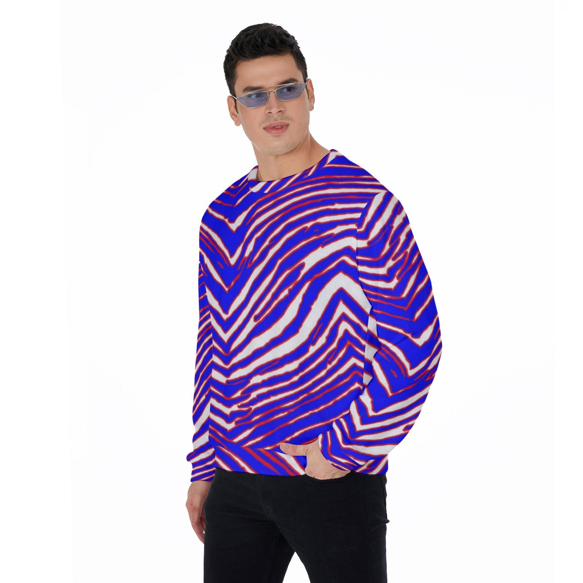 Buffalo Bills Zubaz Men's Thicken Sweater