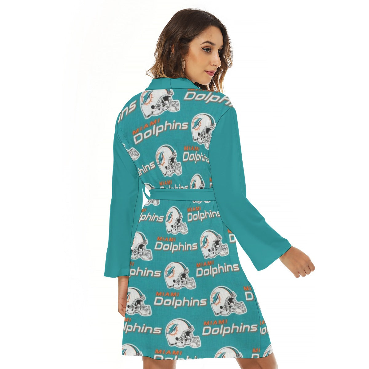 Miami Football Game Day All-Over Print Women's Robe