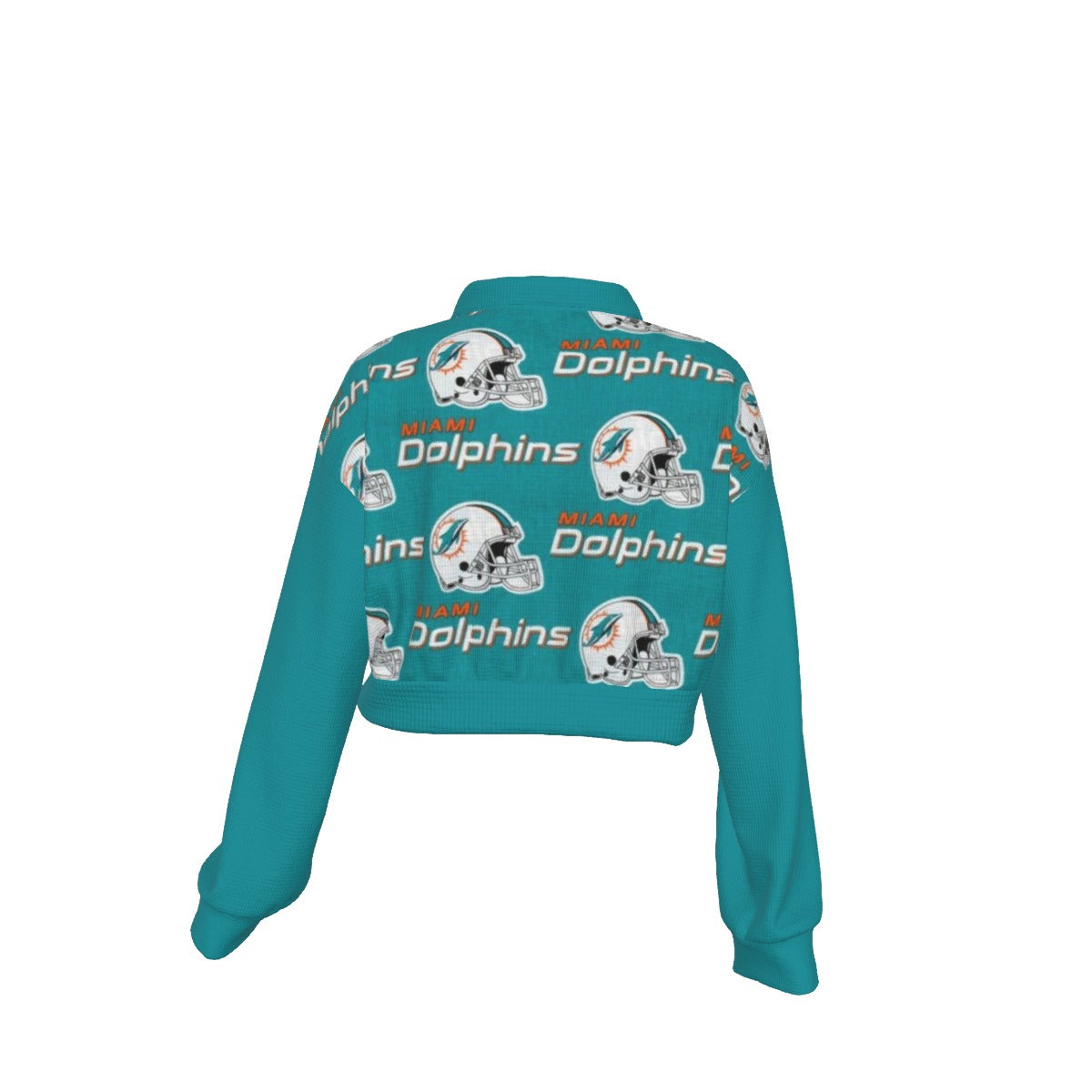 Miami Football Game Day All-Over Print Women's Hoodie with Half Zipper