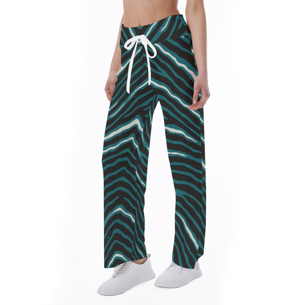 Philadelphia Football Game Day All-Over Print Women's High-waisted Straight-leg Trousers