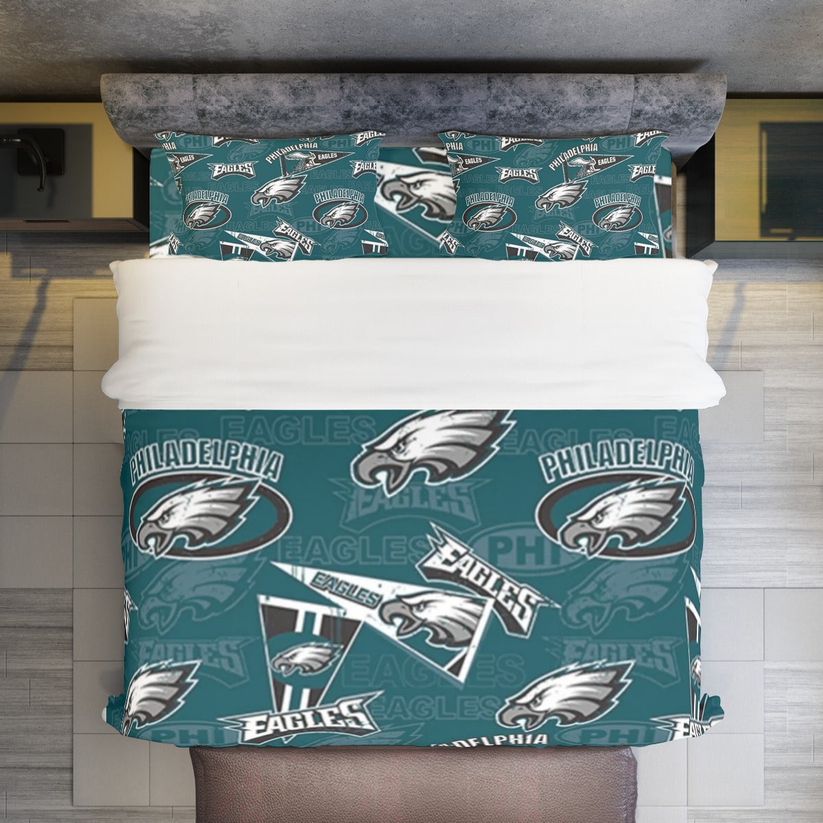 Philadelphia Football Game Day Four-piece Duvet Cover Set | Widened