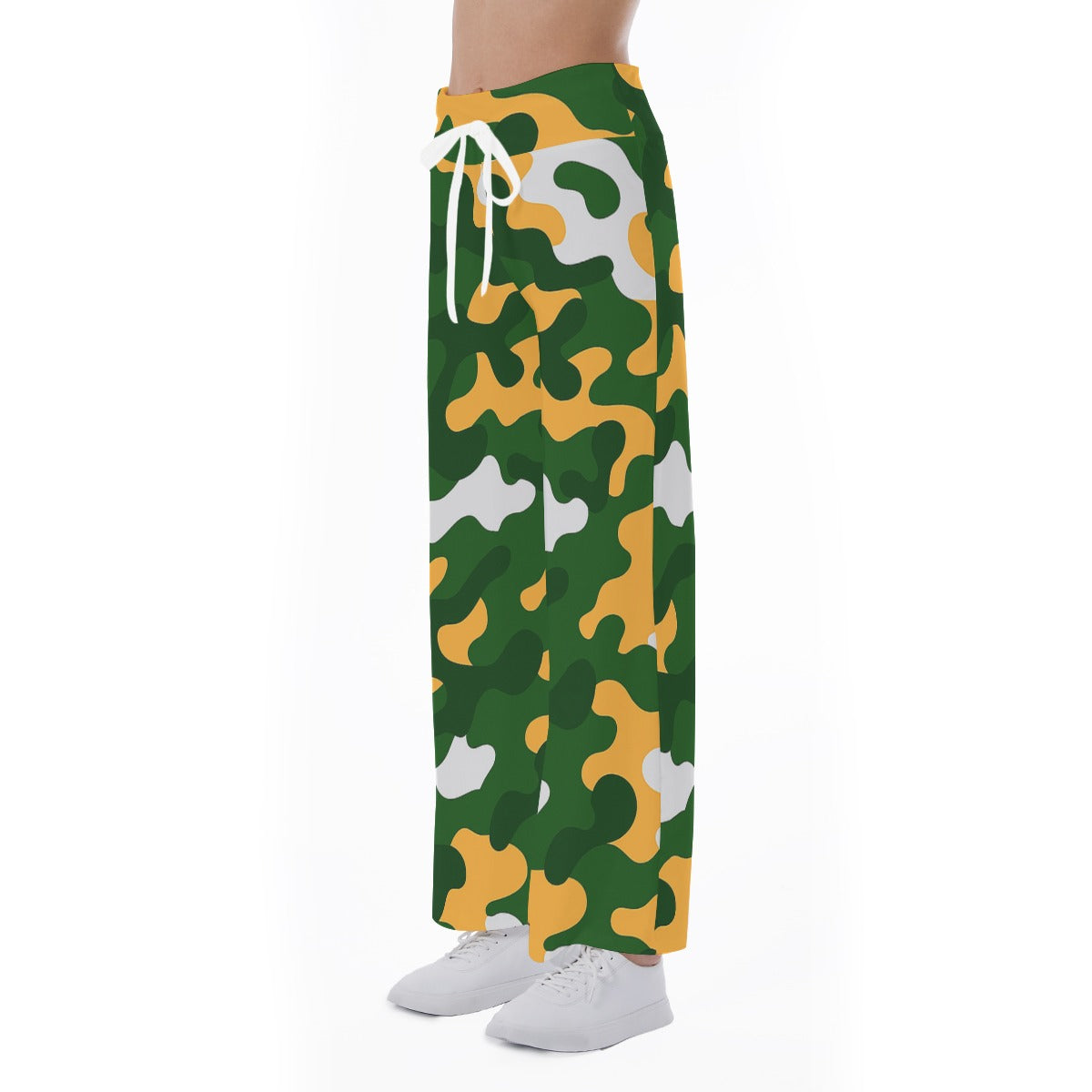 Green Bay Football Game Day All-Over Print Women's High-waisted Straight-leg Trousers