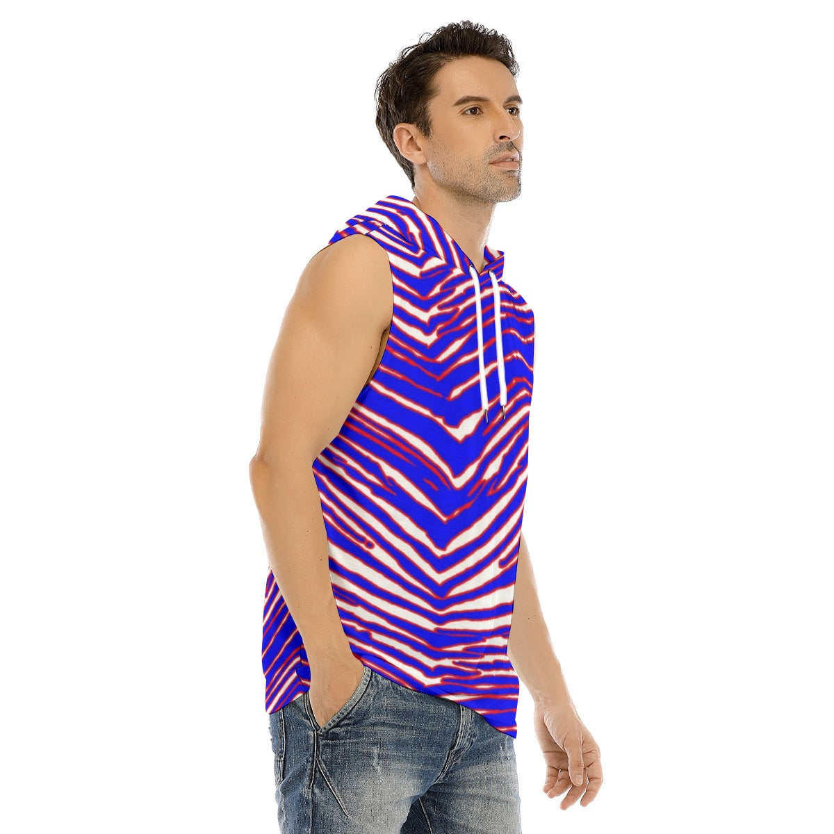Buffalo Bills Zubaz Men's Tank Hooded Vest