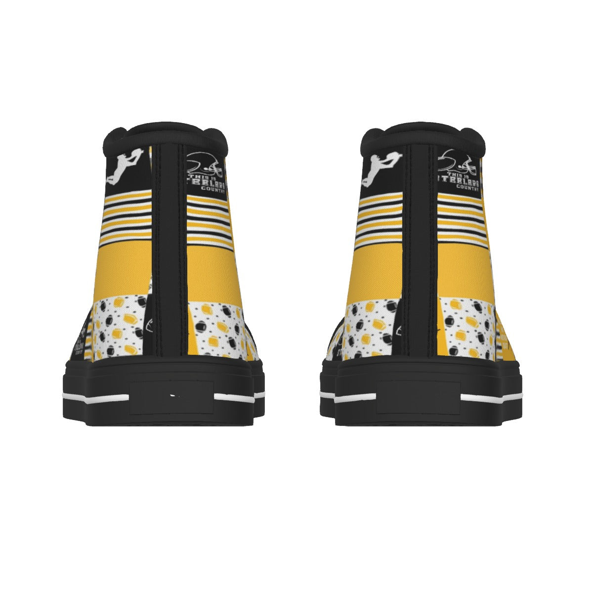 Men's Black Sole Canvas Shoes