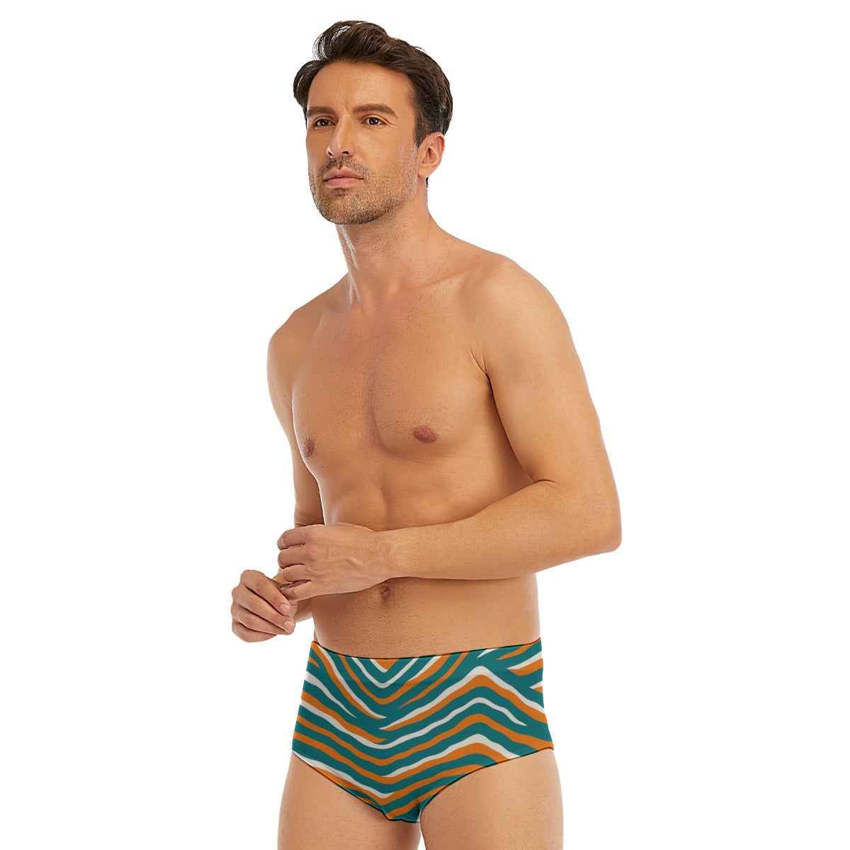 Miami Football Game Day All-Over Print Men's Triangle Swim Trunks