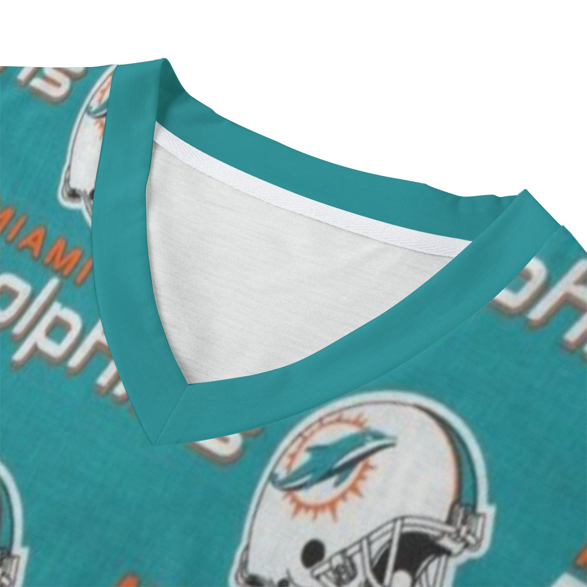 Miami Football Game Day Eco-friendly All-over Print Unisex V-neck T-Shirt