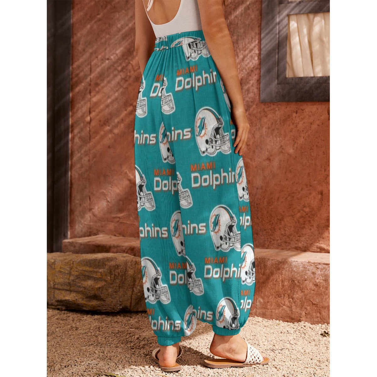 Miami Football Game Day All-Over Print Women's Carrot Pants