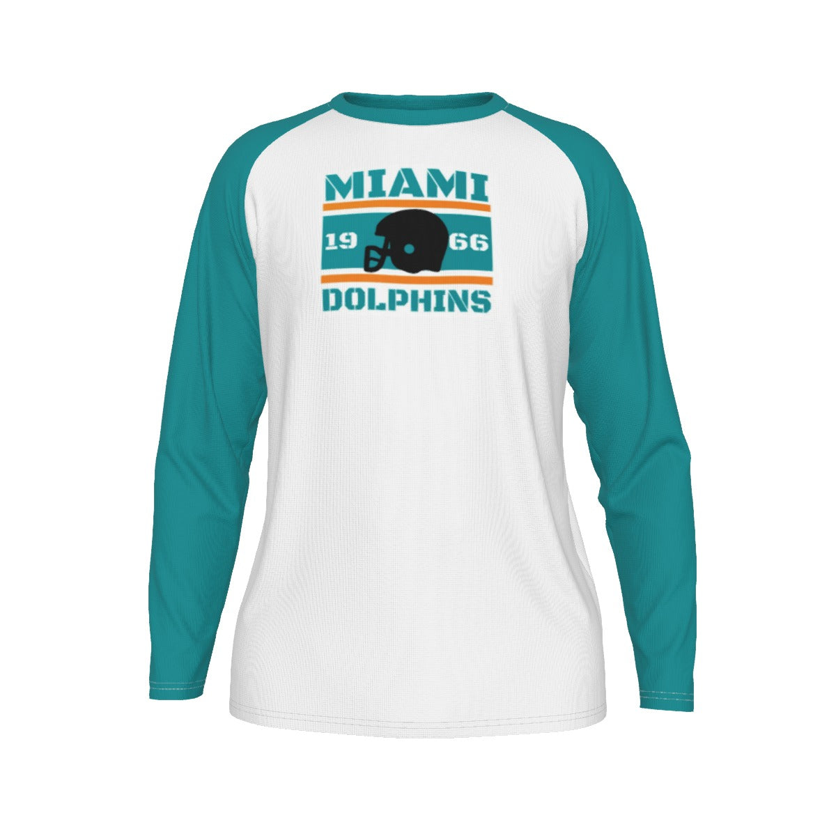 Miami Football Game Day All-Over Print Men's Long Sleeve T-shirt With Raglan Sleeve