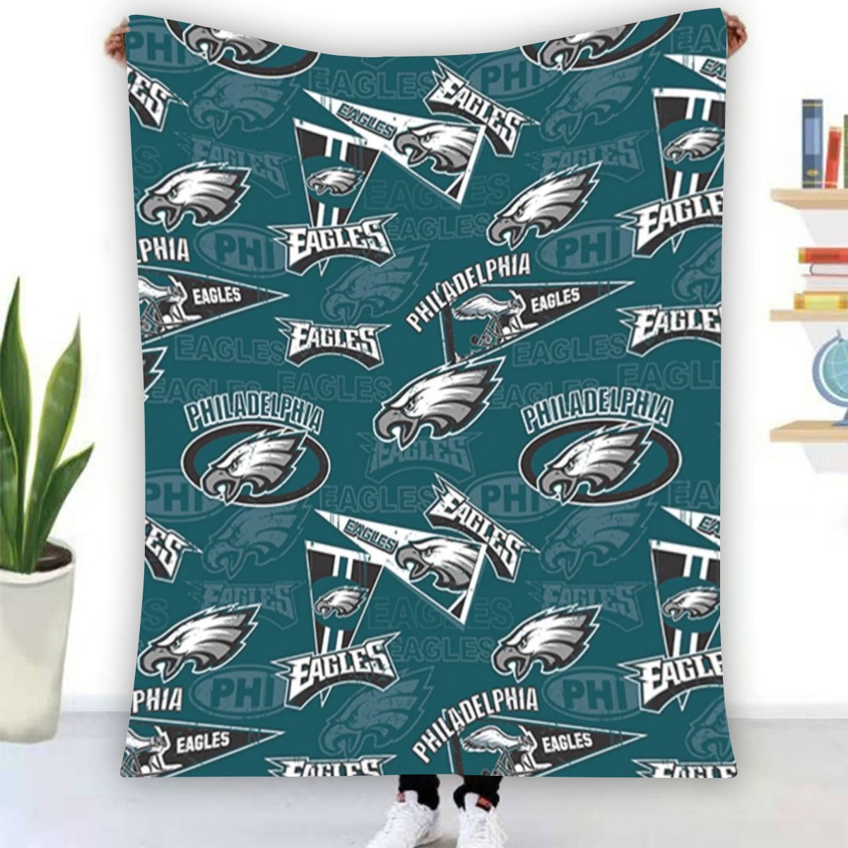 Philadelphia Football Game Day Single-Side Printing Flannel Blanket