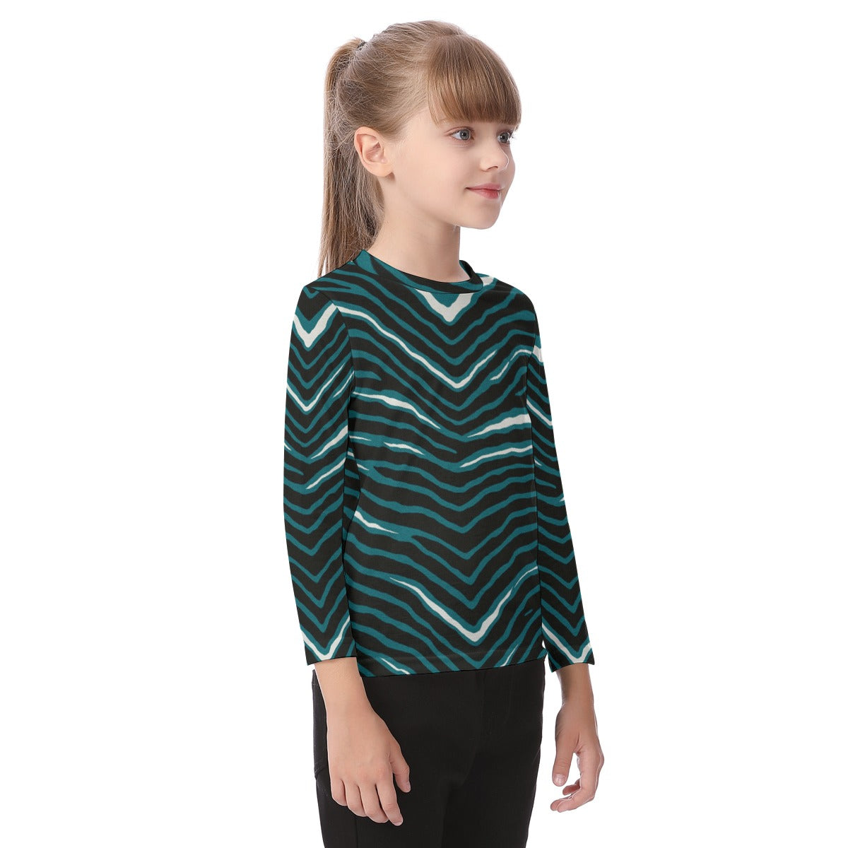 Philadelphia Football Game Day All-Over Print Kid's O-neck Long Sleeve T-shirt