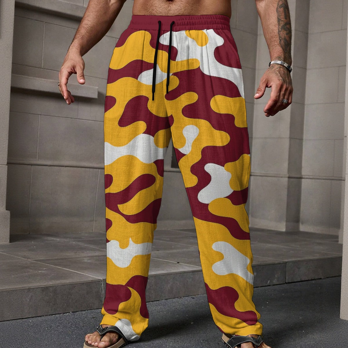 Washington Commanders Men's Loose Casual Pants With Pocket