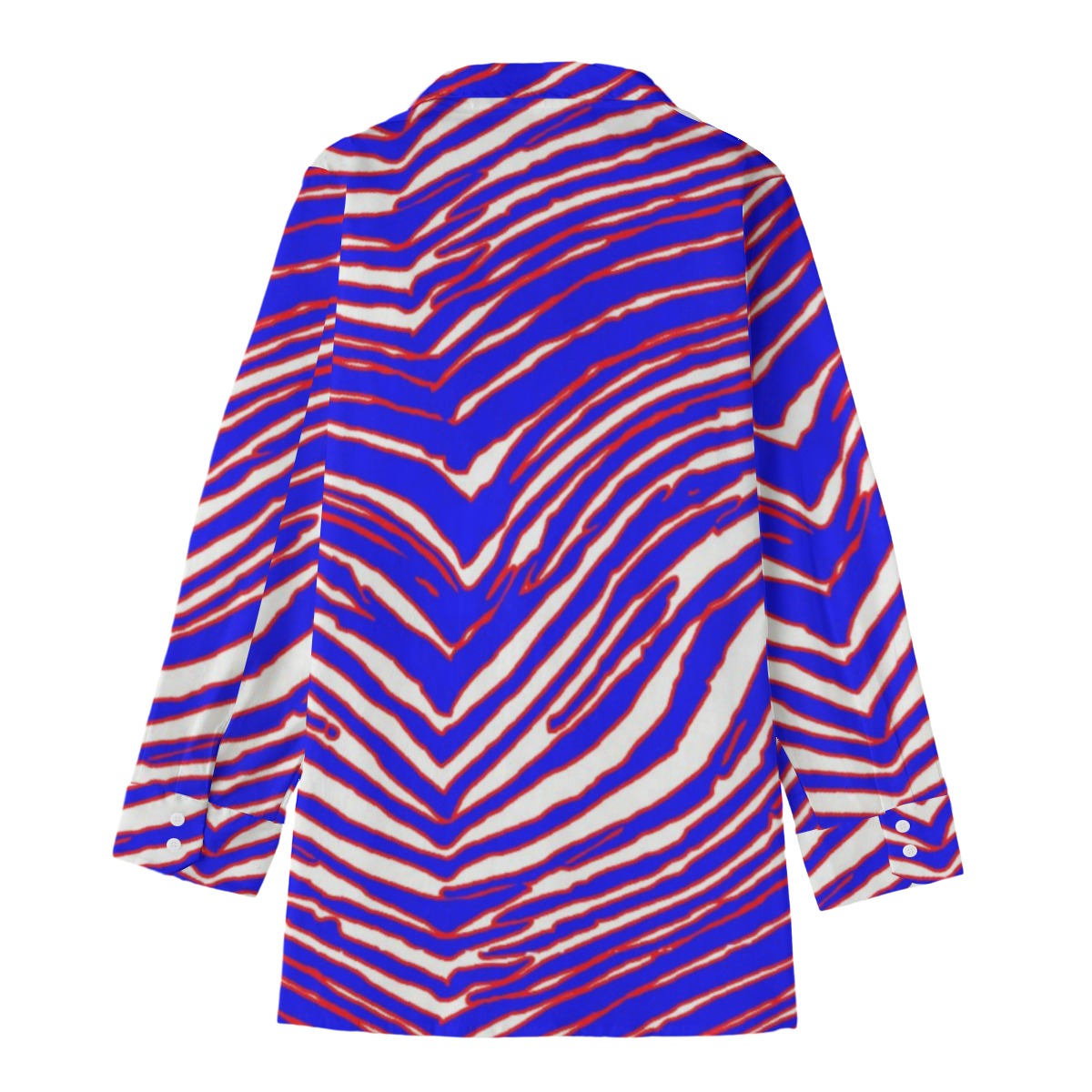 Buffalo Bills Zubaz Women's Long Shirt |115GSM Cotton poplin
