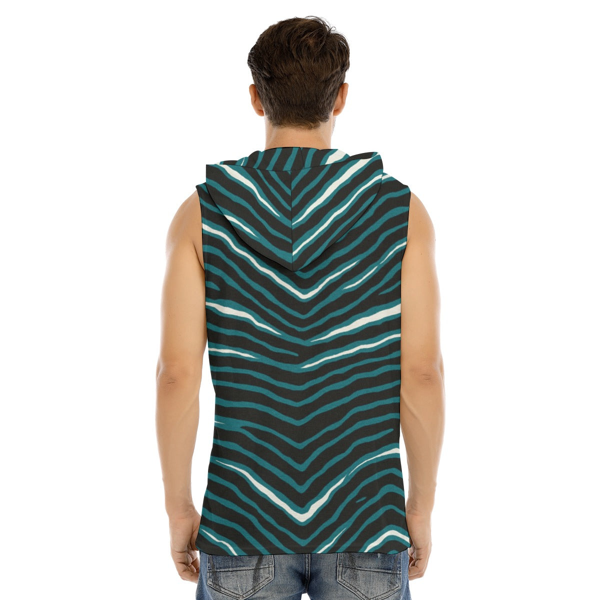 Philadelphia Football Game Day All-Over Print Men's Tank Hooded Vest