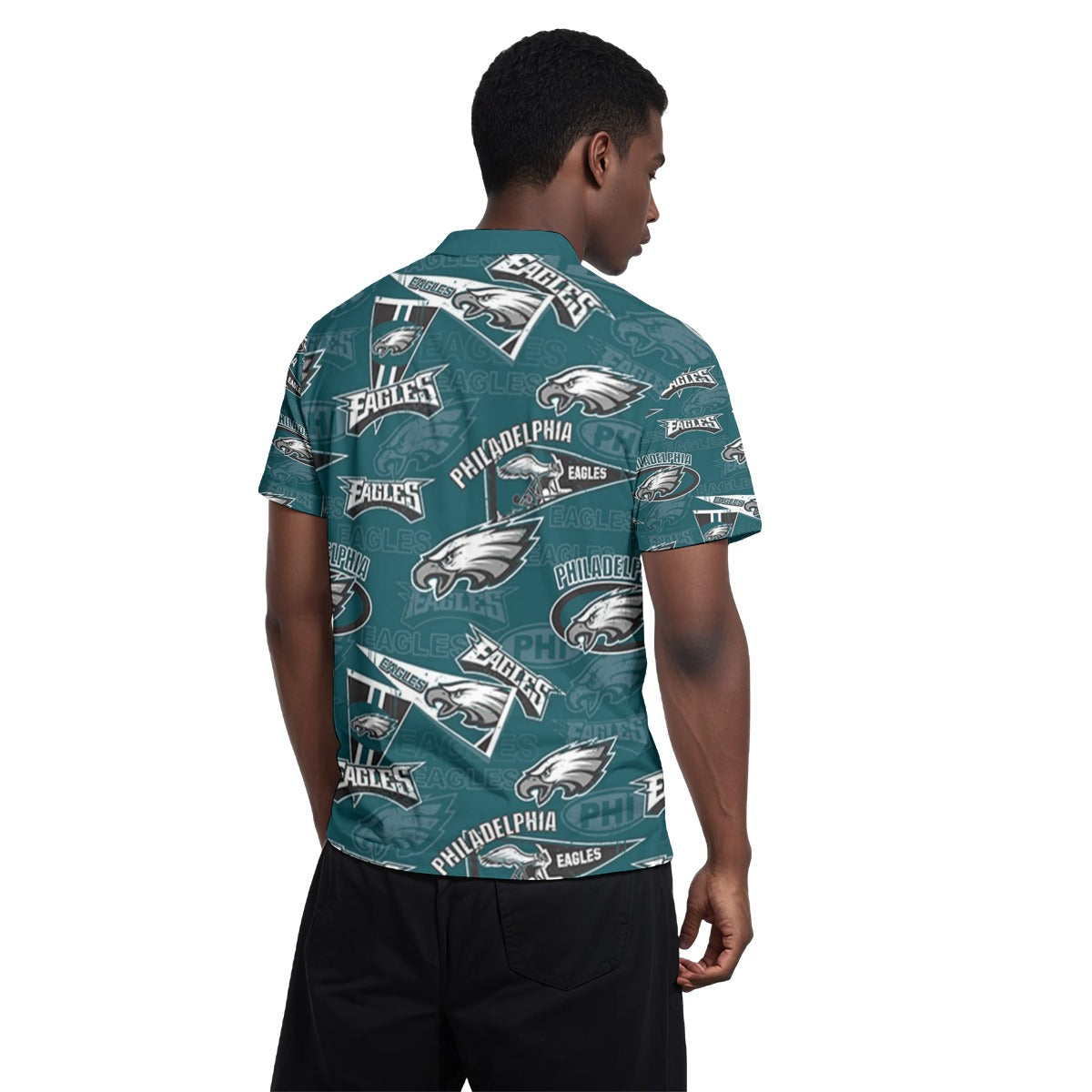 Philadelphia Football Game Day All-Over Print Men's Polo Collar Jersey