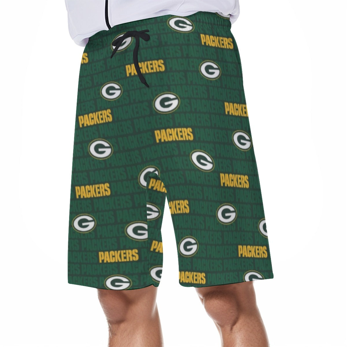 Green Bay Football Game Day All-Over Print Men's Beach Shorts