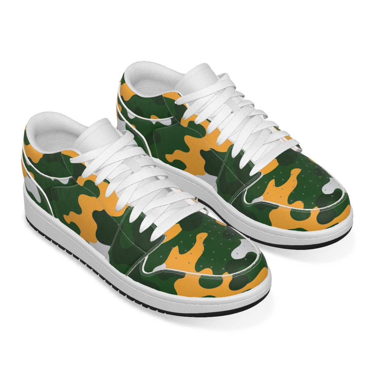 Green Bay Football Game Day Men's Low State Leather Stitching Shoes