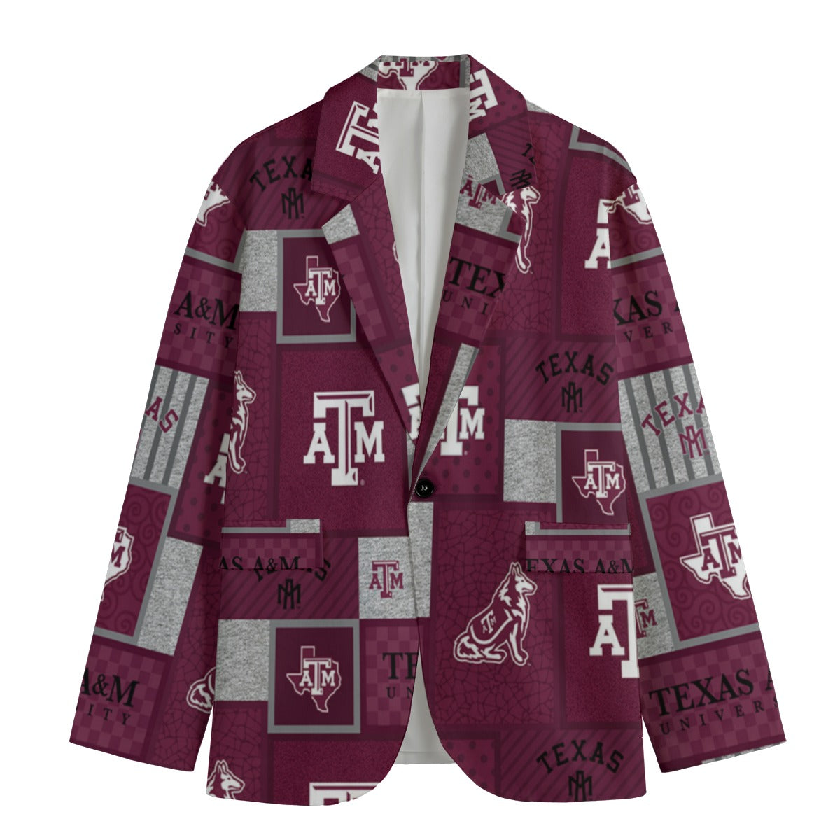 Texas A&M - Aggies Game Day Flat Lapel Collar Blazer