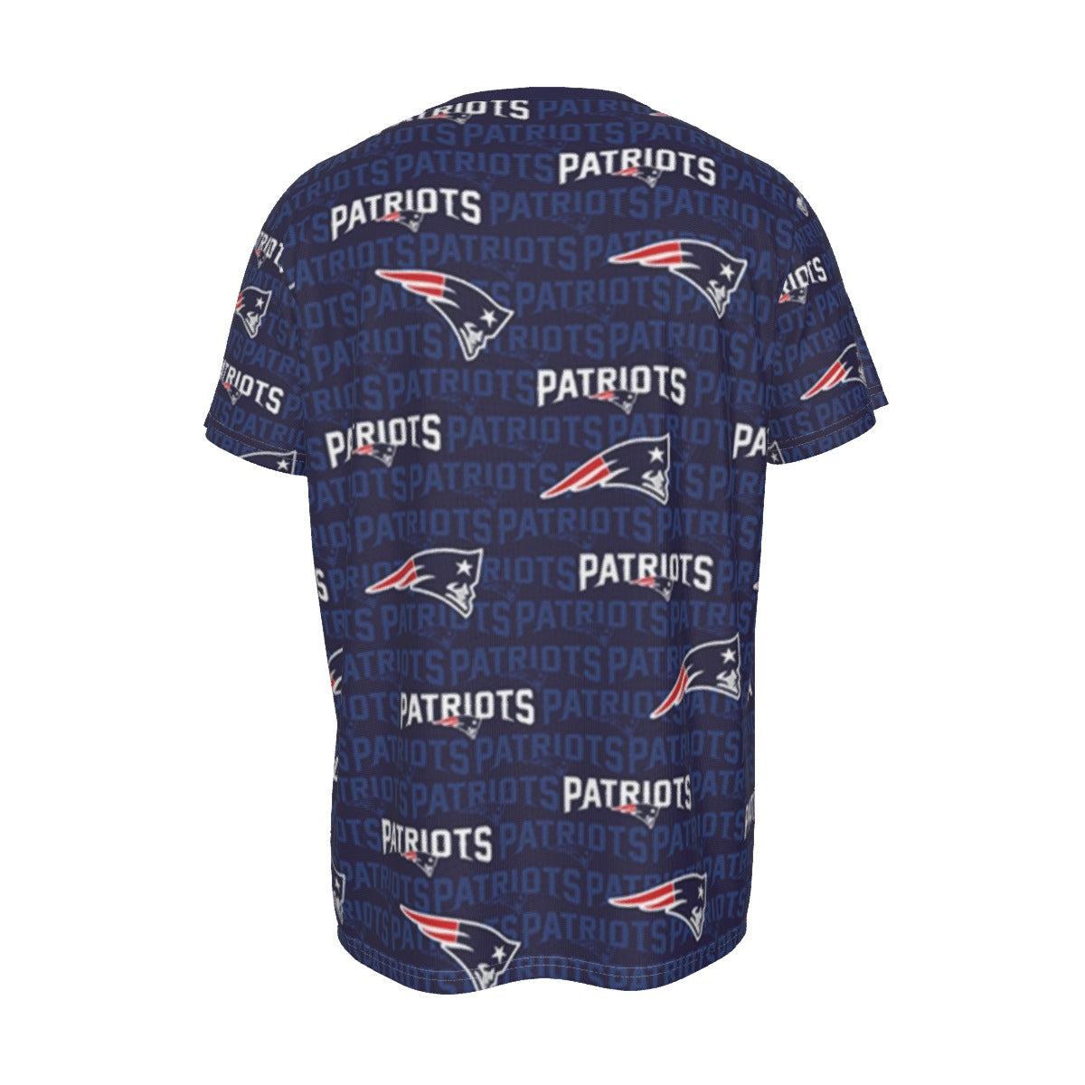 New England Football Game Day All-Over Print Men's Round Neck Short Sleeve T-Shirt