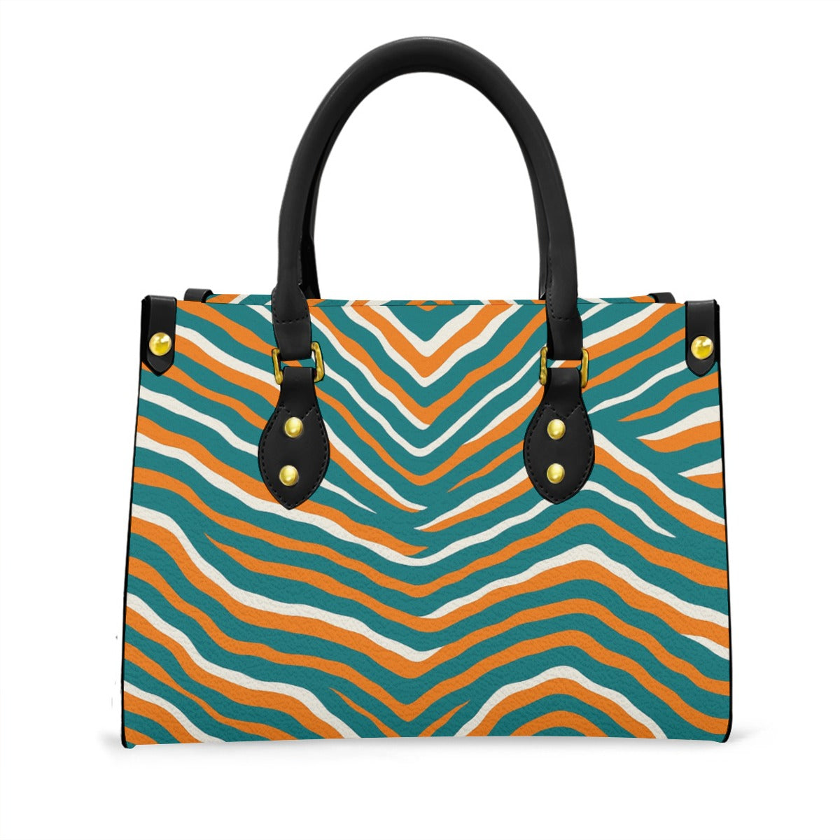 Miami Football Game Day Women's Tote Bag With Black Handle