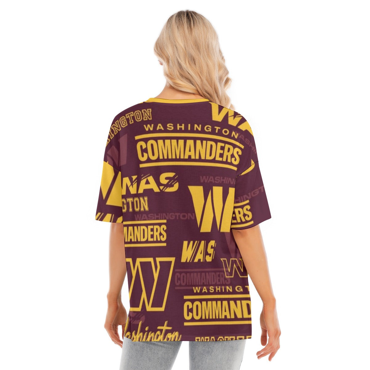 Washington Commanders Women's Short Sleeves T-shirt With Hem Split