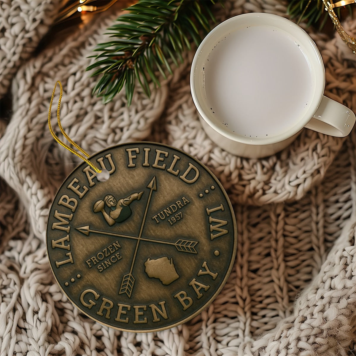 Round Christmas Ceramic Decoration Ornaments