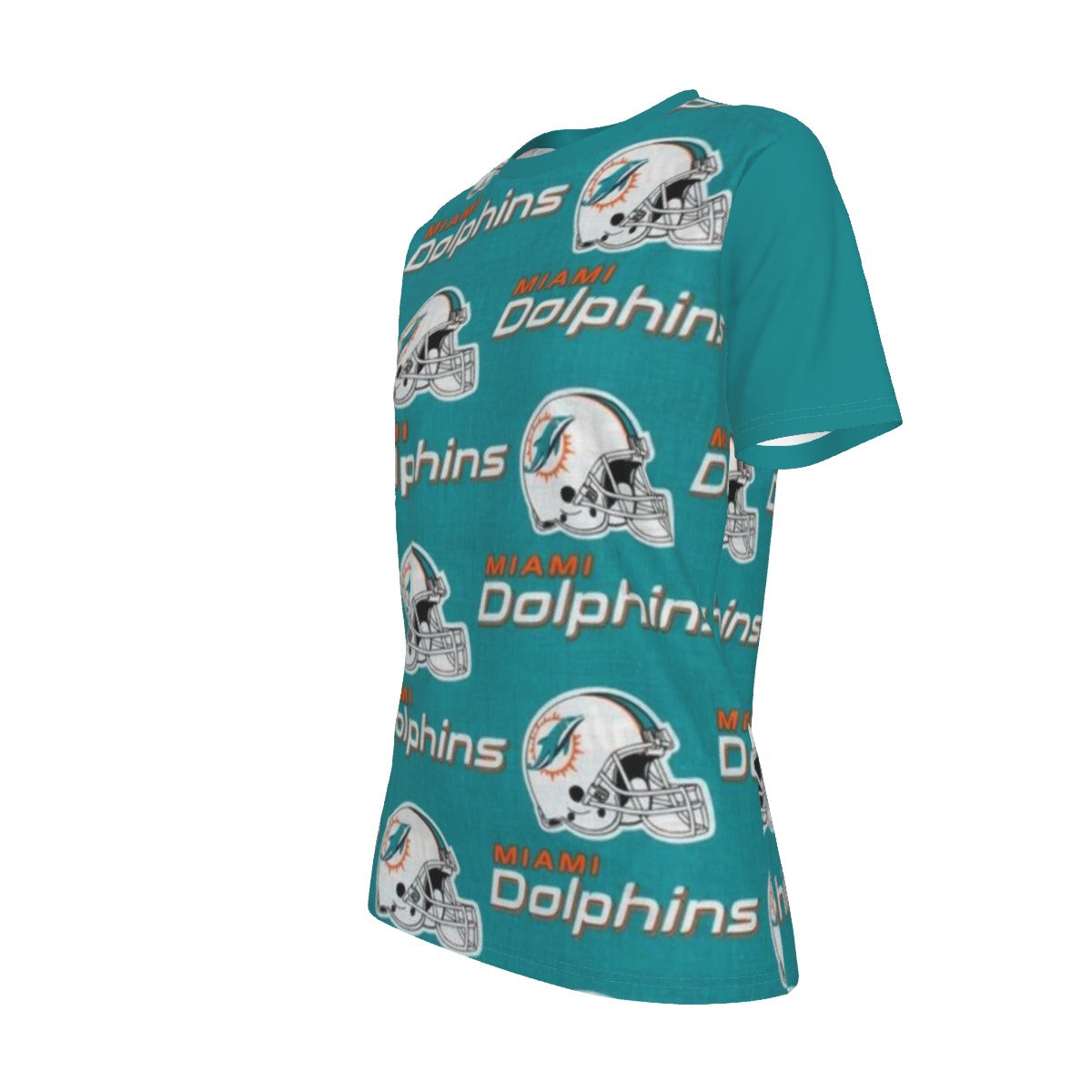 Miami Football Game Day All-Over Print Women's O-Neck T-Shirt|180 GSM Jersey