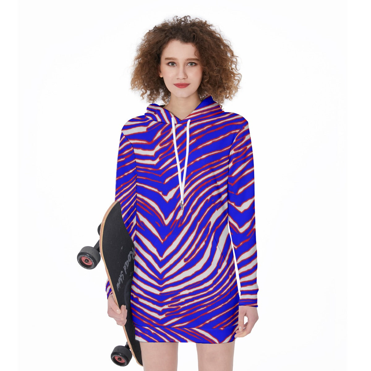Buffalo Bills Zubaz Women's Long Hoodie