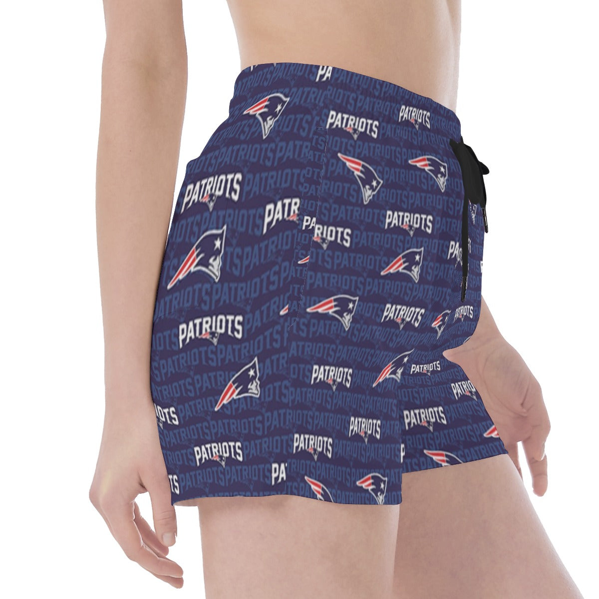 New England Football Game Day All Over Print Wide Waistband Sport Shorts