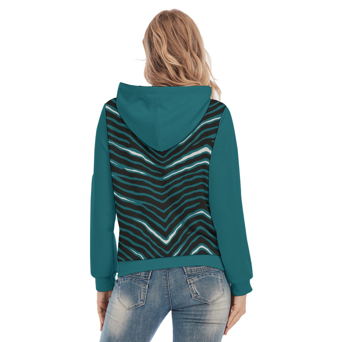 Philadelphia Football Game Day All-Over Print Women's Slim Pullover Hoodie
