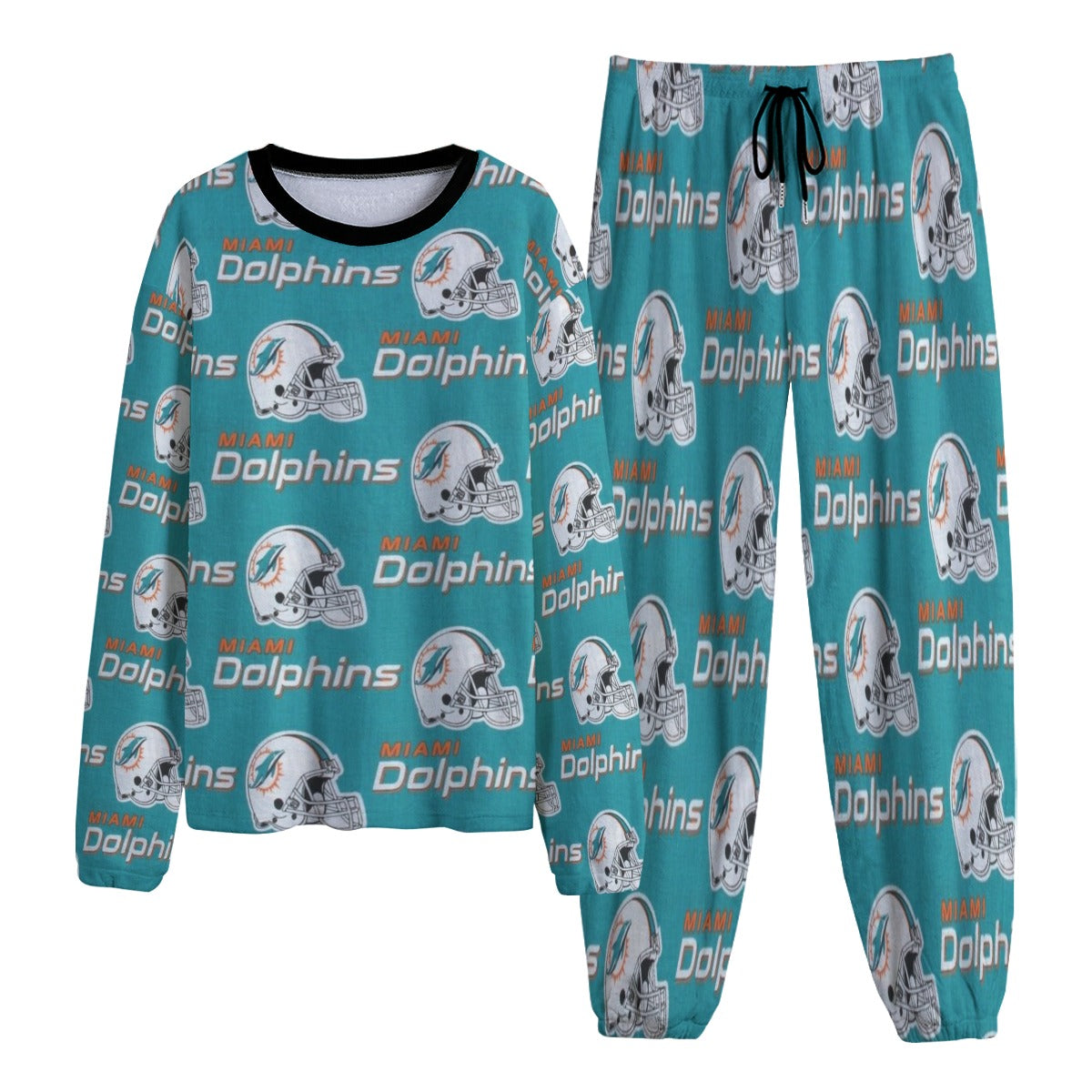 Miami Football Game Day All-Over Print Unisex Thicken Pajama Suit