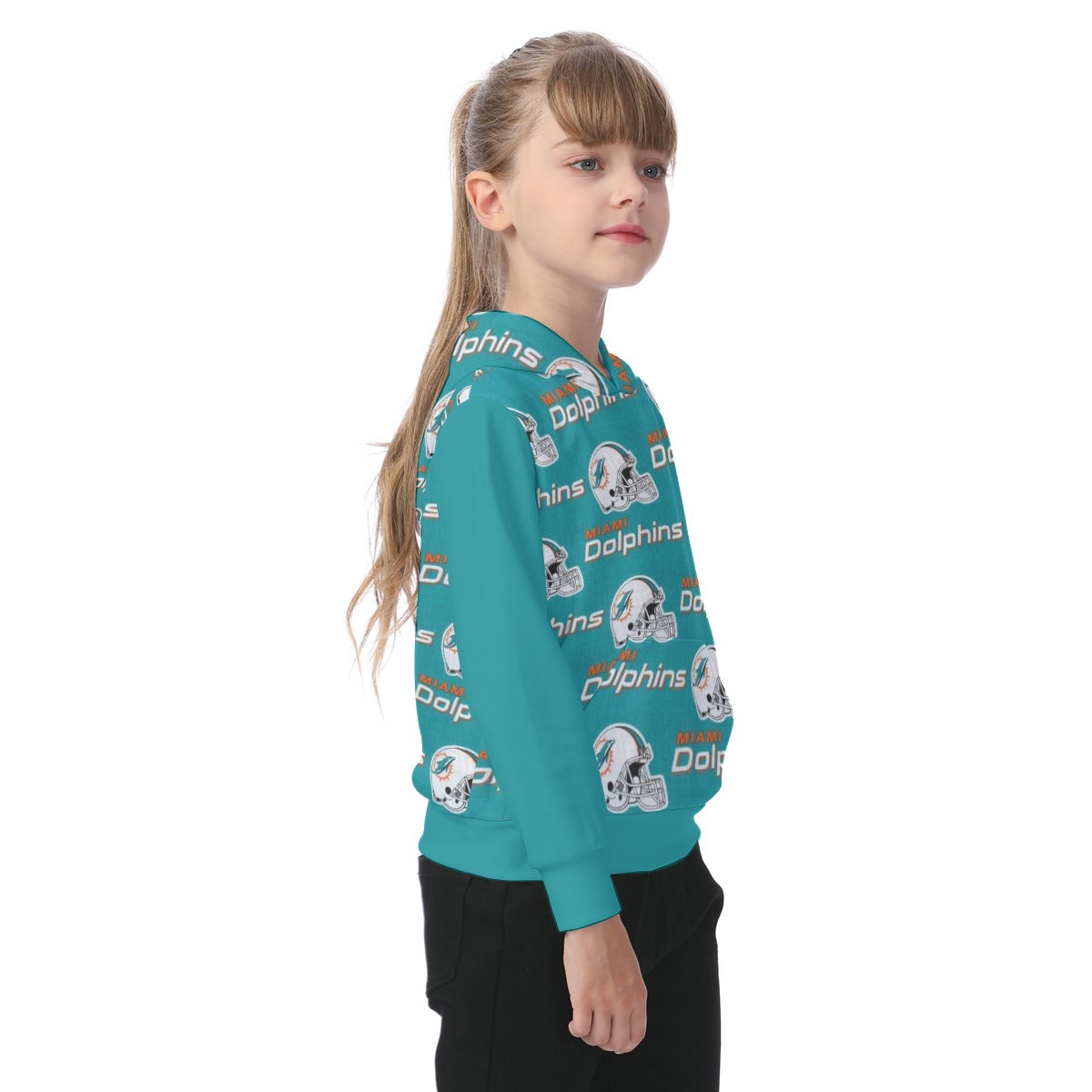Miami Football Game Day All-Over Print Kid's Heavy Fleece Hoodie