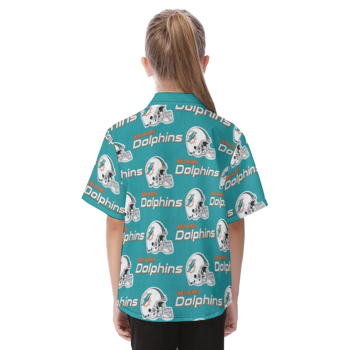 Miami Football Game Day All-Over Print Kid's Hawaiian Vacation Shirt