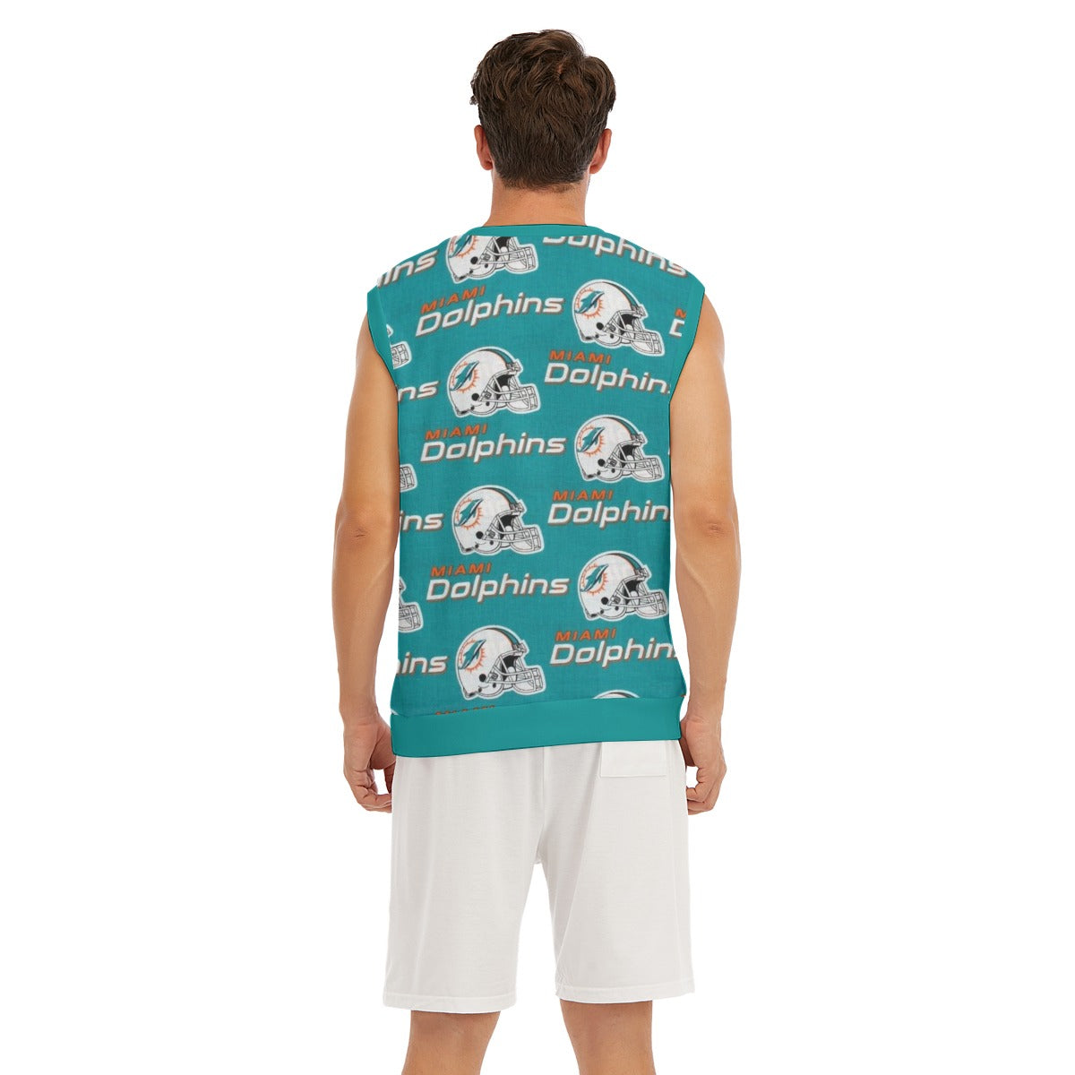 Miami Football Game Day All-Over Print Men's Imitation Knitted V-neck Vest