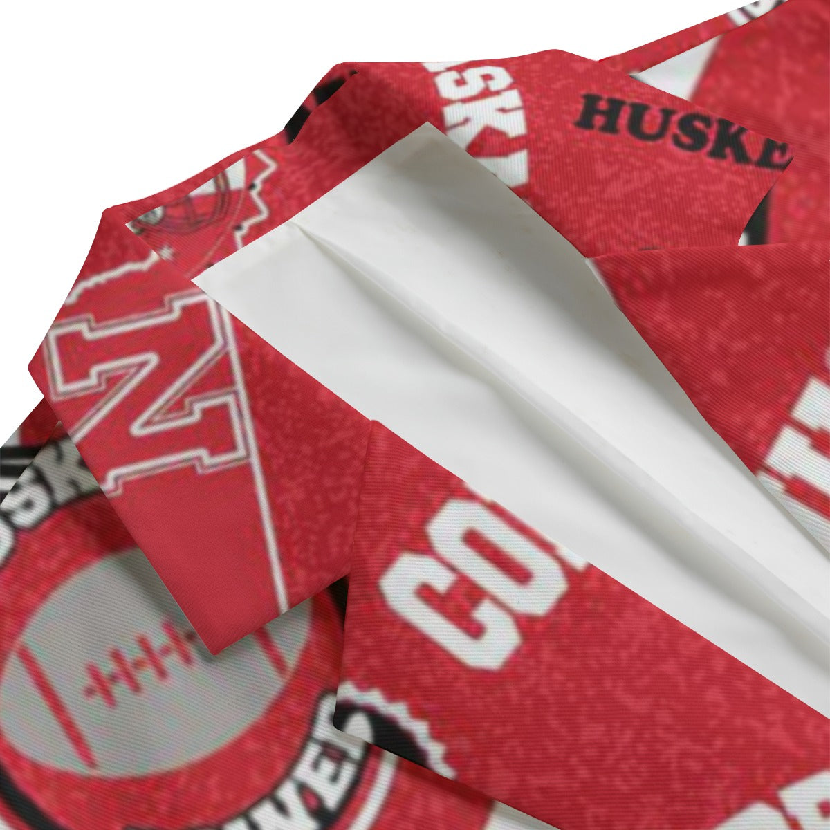 Nebraska Lincoln Cornhuskers Casual Flat Lapel Collar Blazer