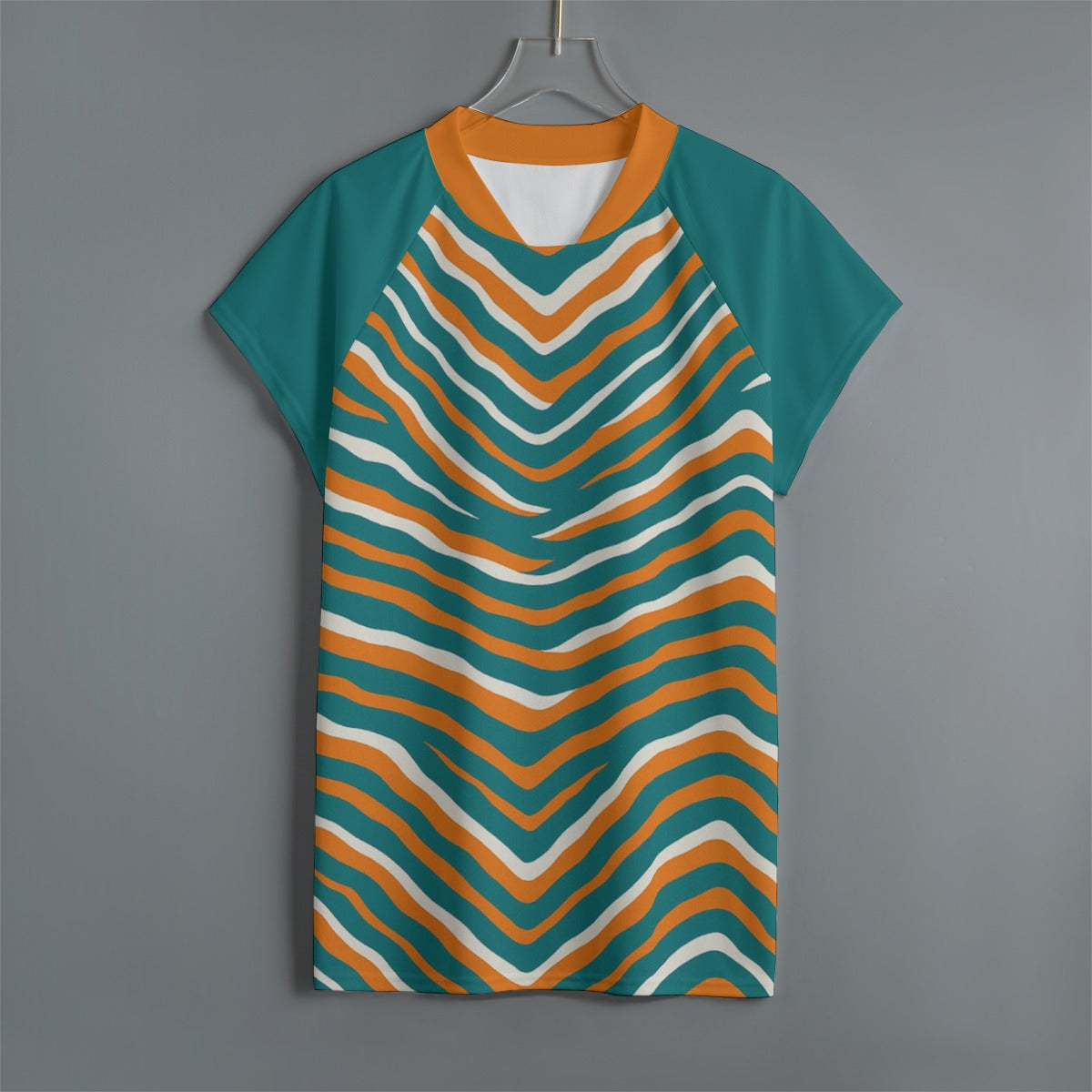 Miami Football Game Day All-Over Print Men's Jersey With Short Raglan Sleeve
